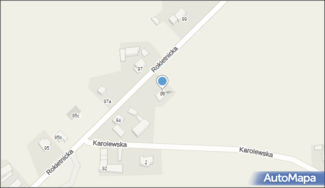 Tarnowo Podgórne, Rokietnicka, 96, mapa Tarnowo Podgórne