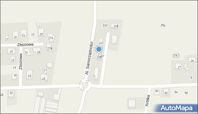 Tarnowo Podgórne, Rolna, 21B, mapa Tarnowo Podgórne