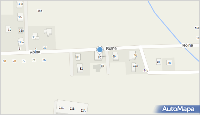 Tarnowo Podgórne, Rolna, 86, mapa Tarnowo Podgórne