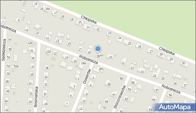 Tczew, Robotnicza, 19, mapa Tczew