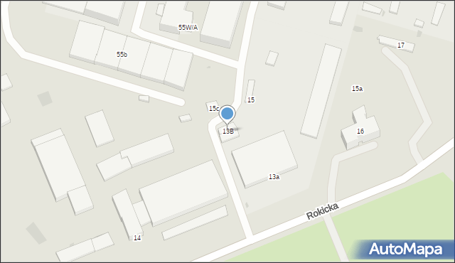 Tczew, Rokicka, 13B, mapa Tczew