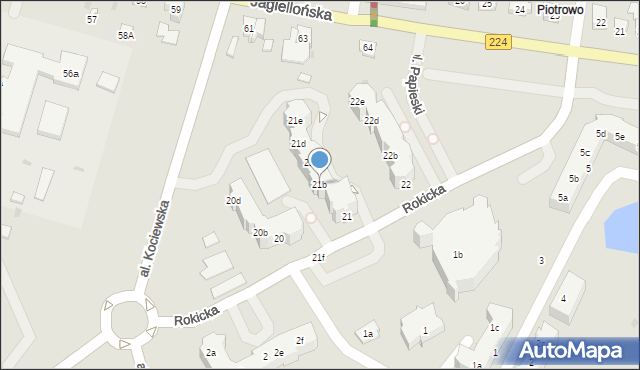 Tczew, Rokicka, 21b, mapa Tczew