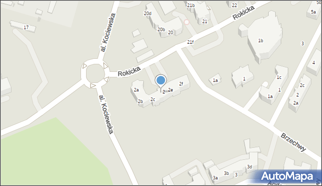 Tczew, Rokicka, 2d, mapa Tczew