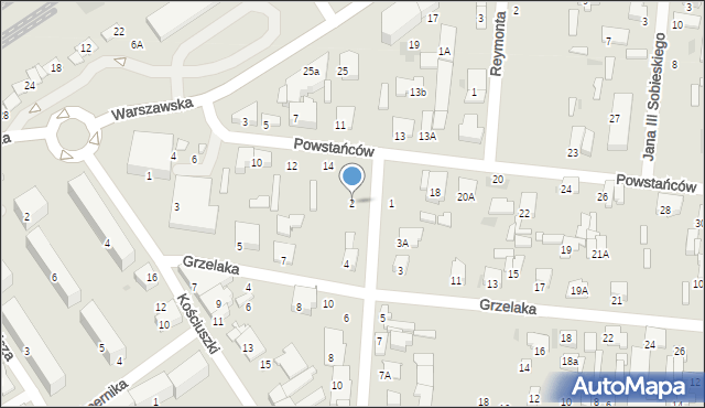 Tłuszcz, Rodziewiczówny Marii, 2, mapa Tłuszcz