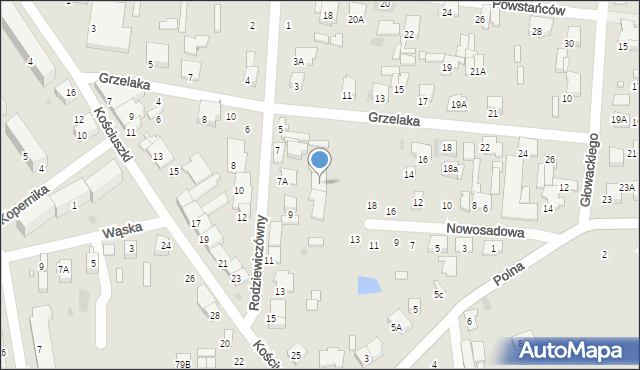 Tłuszcz, Rodziewiczówny Marii, 7c, mapa Tłuszcz