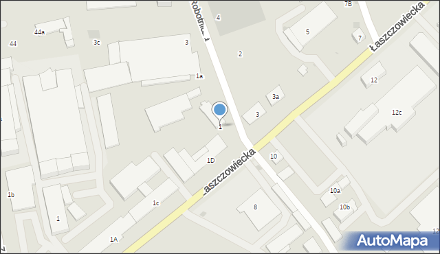 Tomaszów Lubelski, Robotnicza, 1, mapa Tomaszów Lubelski