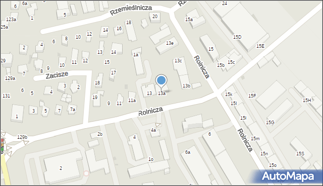 Tomaszów Lubelski, Rolnicza, 13a, mapa Tomaszów Lubelski