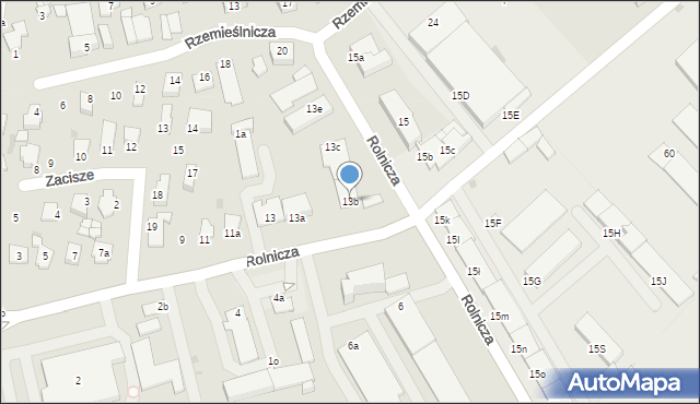 Tomaszów Lubelski, Rolnicza, 13b, mapa Tomaszów Lubelski