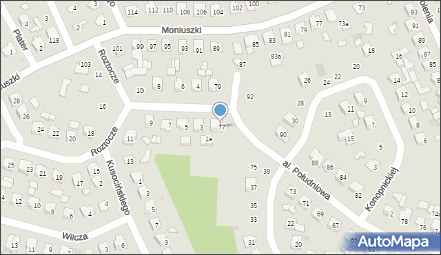 Tomaszów Lubelski, Roztocze, 1, mapa Tomaszów Lubelski