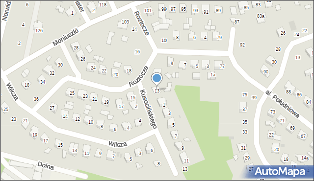 Tomaszów Lubelski, Roztocze, 13, mapa Tomaszów Lubelski