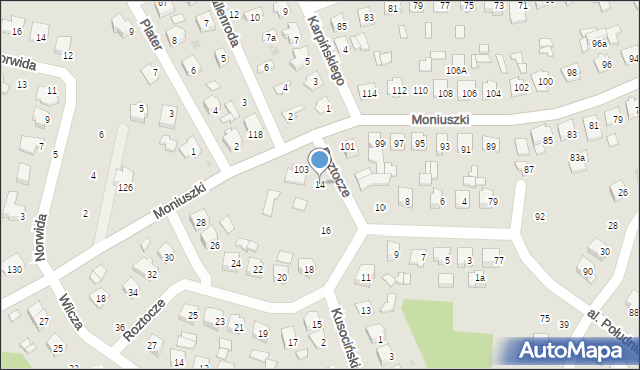Tomaszów Lubelski, Roztocze, 14, mapa Tomaszów Lubelski