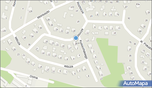 Tomaszów Lubelski, Roztocze, 15, mapa Tomaszów Lubelski