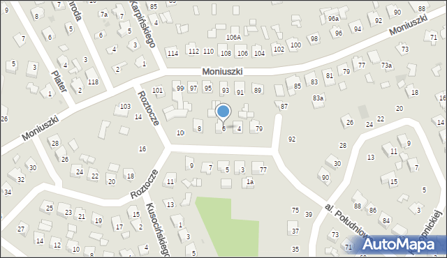 Tomaszów Lubelski, Roztocze, 6, mapa Tomaszów Lubelski