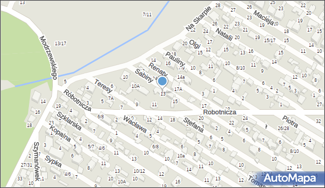 Tomaszów Mazowiecki, Robotnicza, 13, mapa Tomaszów Mazowiecki