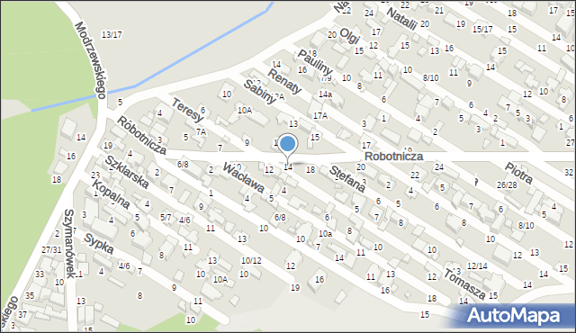 Tomaszów Mazowiecki, Robotnicza, 14, mapa Tomaszów Mazowiecki