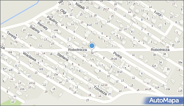 Tomaszów Mazowiecki, Robotnicza, 24, mapa Tomaszów Mazowiecki
