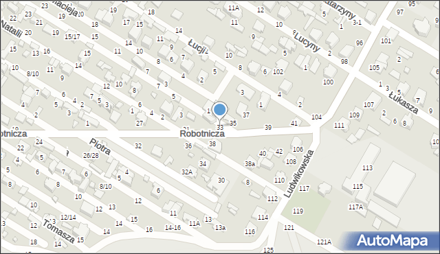 Tomaszów Mazowiecki, Robotnicza, 33, mapa Tomaszów Mazowiecki
