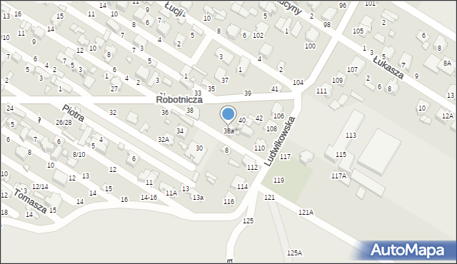 Tomaszów Mazowiecki, Robotnicza, 38a, mapa Tomaszów Mazowiecki