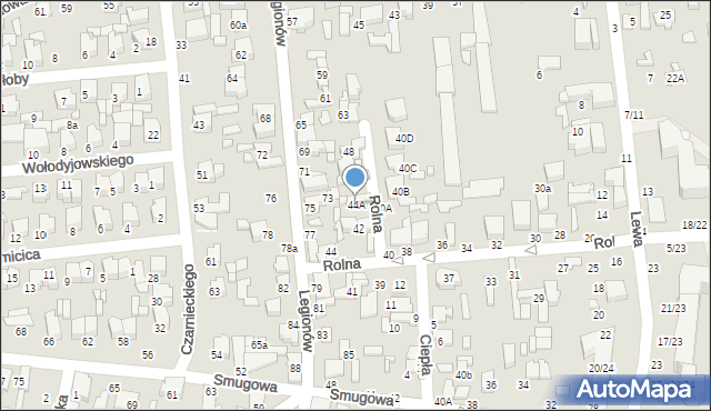Tomaszów Mazowiecki, Rolna, 44A, mapa Tomaszów Mazowiecki