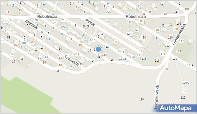 Tomaszów Mazowiecki, Romana, 14, mapa Tomaszów Mazowiecki