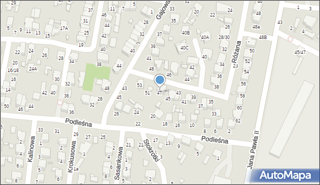 Tomaszów Mazowiecki, Różana, 47, mapa Tomaszów Mazowiecki