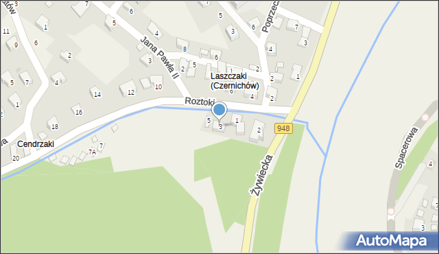 Tresna, Roztoki, 3, mapa Tresna