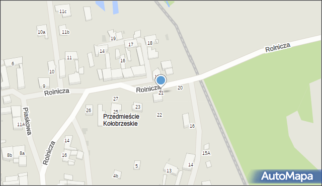 Trzebiatów, Rolnicza, 21, mapa Trzebiatów