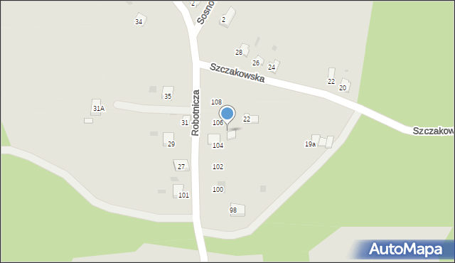 Trzebinia, Robotnicza, 24, mapa Trzebinia