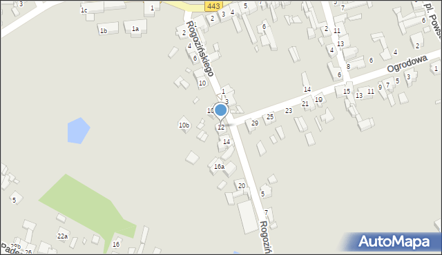 Tuliszków, Rogozińskiego Teodora, ks., 12, mapa Tuliszków