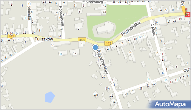 Tuliszków, Rogozińskiego Teodora, ks., 2, mapa Tuliszków
