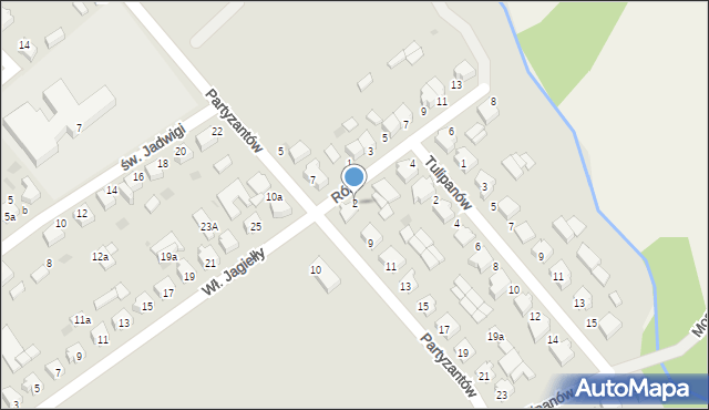 Twardogóra, Róż, 2, mapa Twardogóra