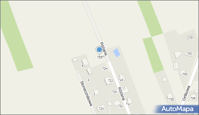 Tymienice, Różana, 13, mapa Tymienice