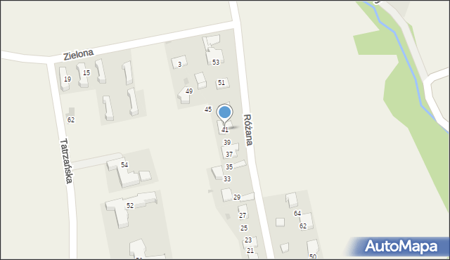 Ujazd, Różana, 41, mapa Ujazd