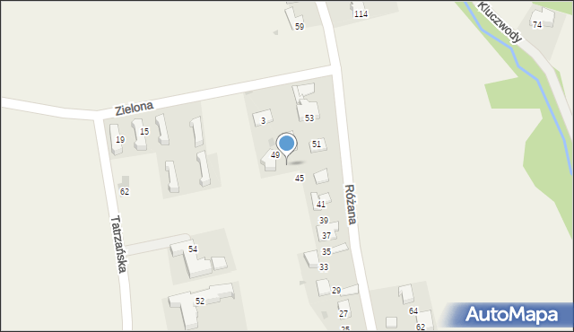 Ujazd, Różana, 47, mapa Ujazd