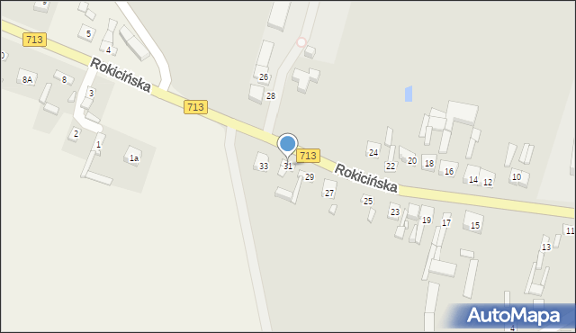 Ujazd, Rokicińska, 31, mapa Ujazd
