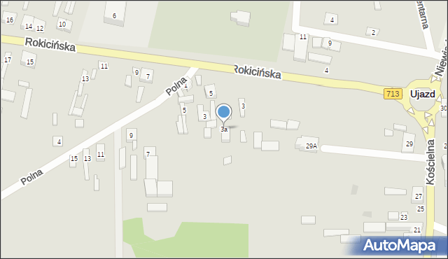Ujazd, Rokicińska, 3a, mapa Ujazd