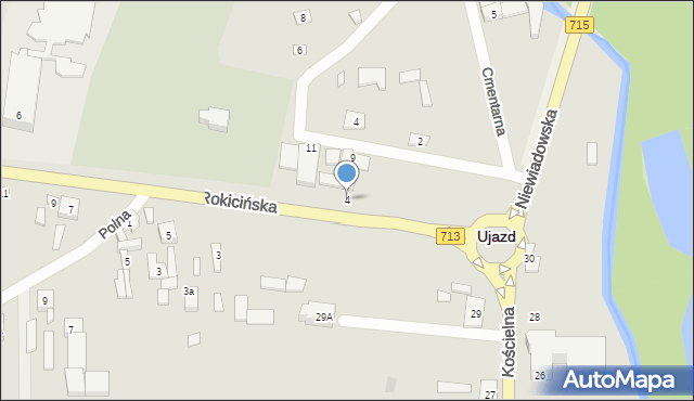 Ujazd, Rokicińska, 4, mapa Ujazd