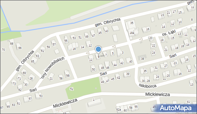 Wadowice, Rodziny Nowobilskich, 9, mapa Wadowice