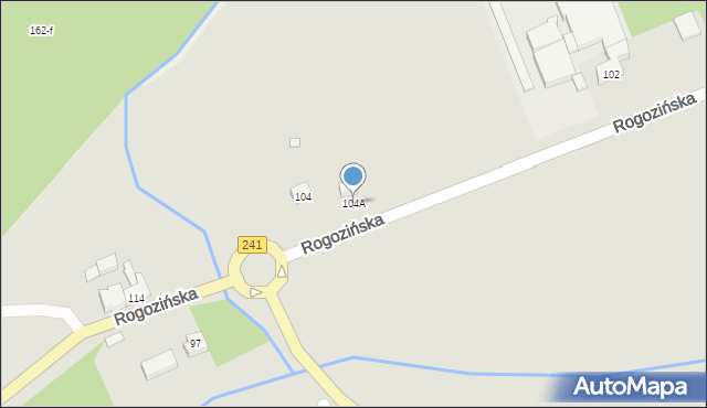 Wągrowiec, Rogozińska, 104A, mapa Wągrowiec