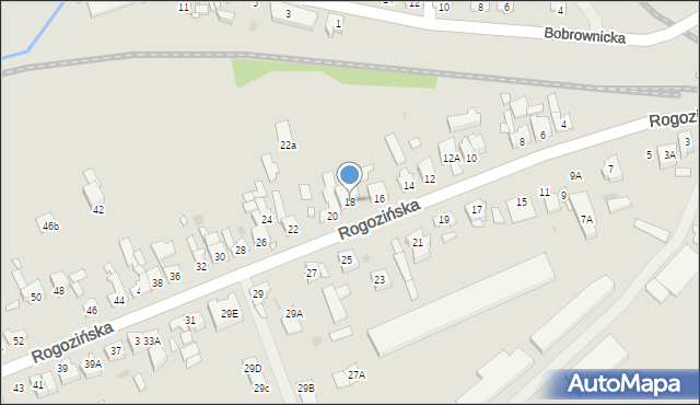 Wągrowiec, Rogozińska, 18, mapa Wągrowiec