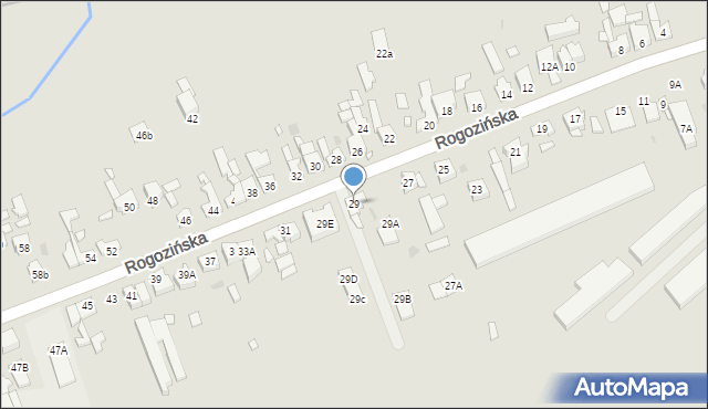 Wągrowiec, Rogozińska, 29, mapa Wągrowiec