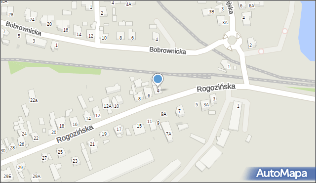 Wągrowiec, Rogozińska, 4, mapa Wągrowiec