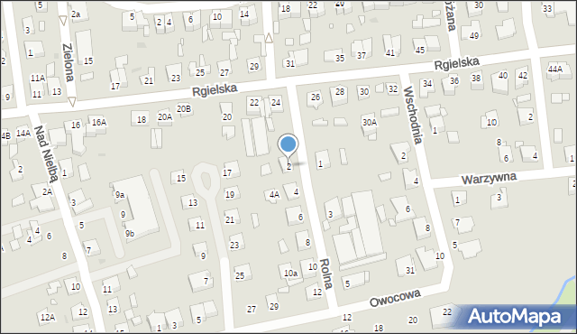 Wągrowiec, Rolna, 2, mapa Wągrowiec