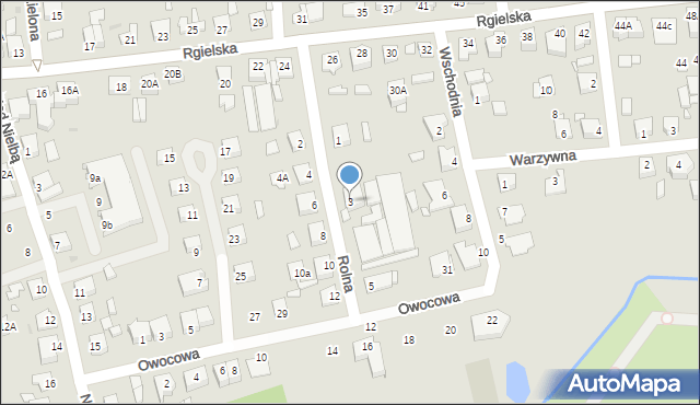 Wągrowiec, Rolna, 3, mapa Wągrowiec