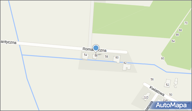 Walendów, Romantyczna, 56, mapa Walendów