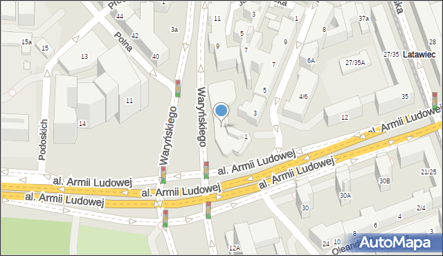 Warszawa, Rondo Jazdy Polskiej, 1, mapa Warszawy