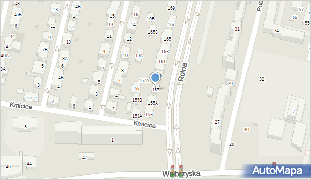 Warszawa, Rolna, 157, mapa Warszawy