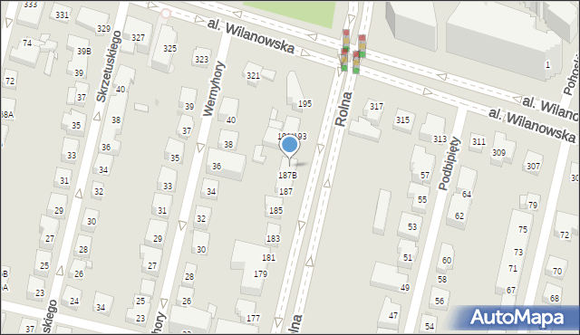 Warszawa, Rolna, 187C, mapa Warszawy