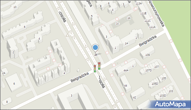 Warszawa, Rosoła Jana, 46, mapa Warszawy