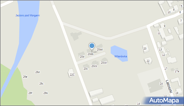 Warszawa, Rosochata, 20dc, mapa Warszawy